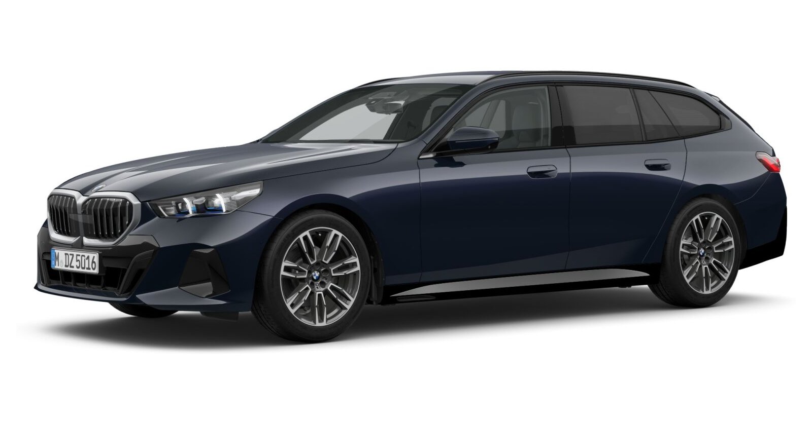 BMW 520d xDrive Touring in Schwarz von vorne