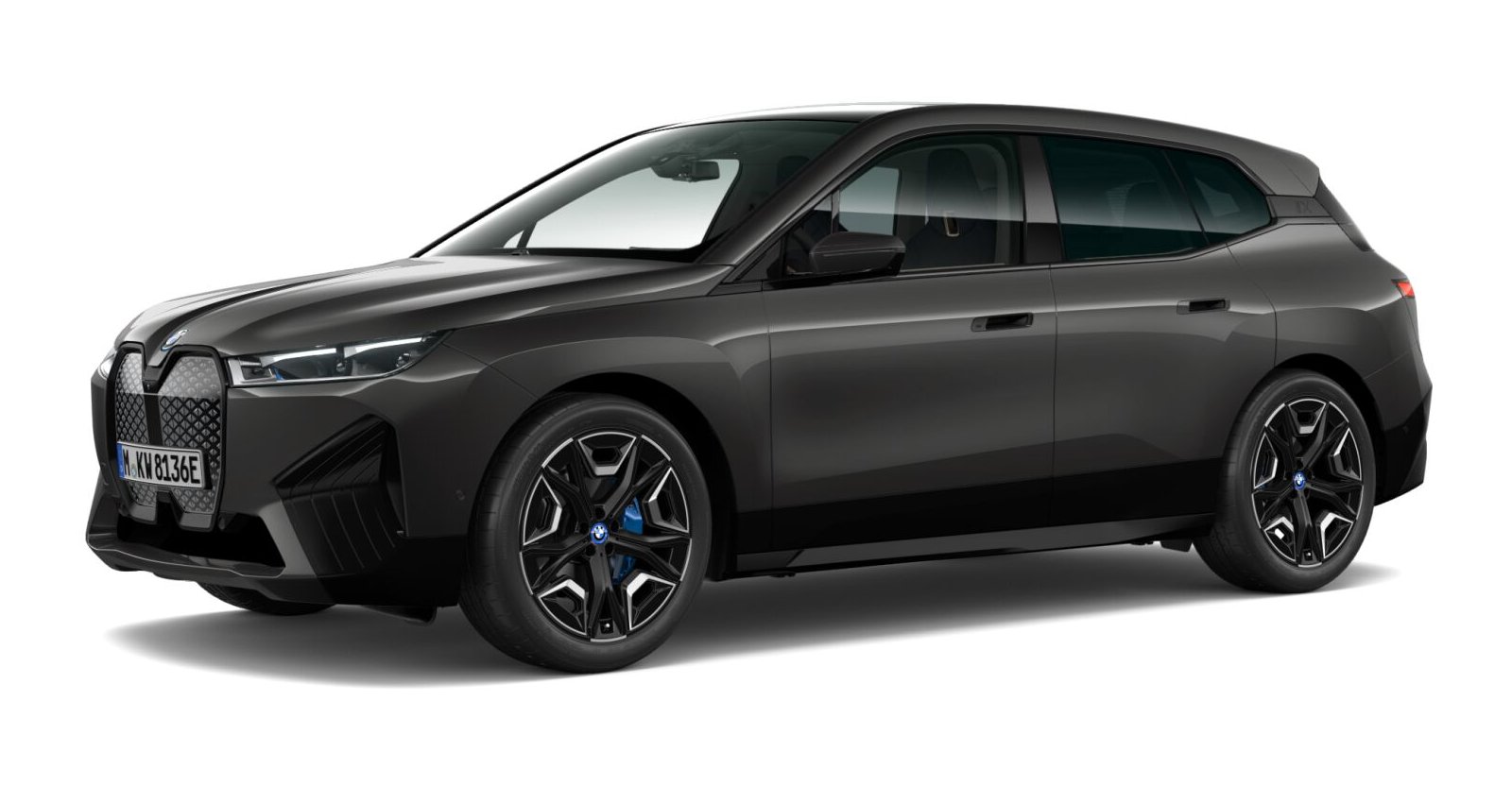 BMW iX xDrive40 in Grau von vorne