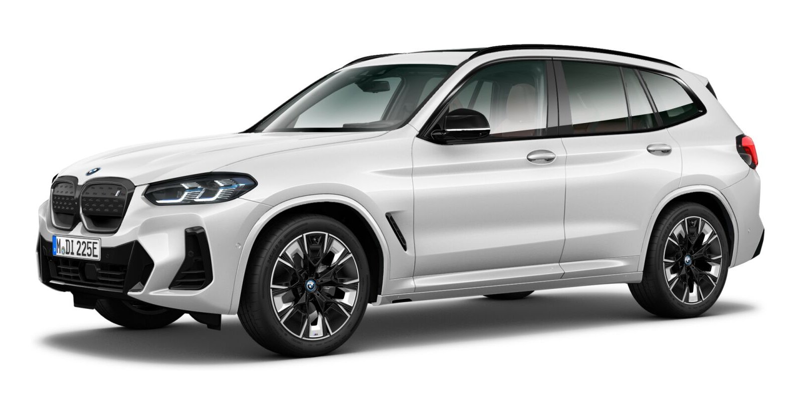 BMW iX3 in Weiß von vorne BMW iX3 in Weiß von vorne
