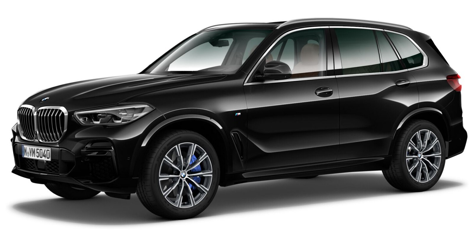BMW X5 xDrive30d in Schwarz von vorne