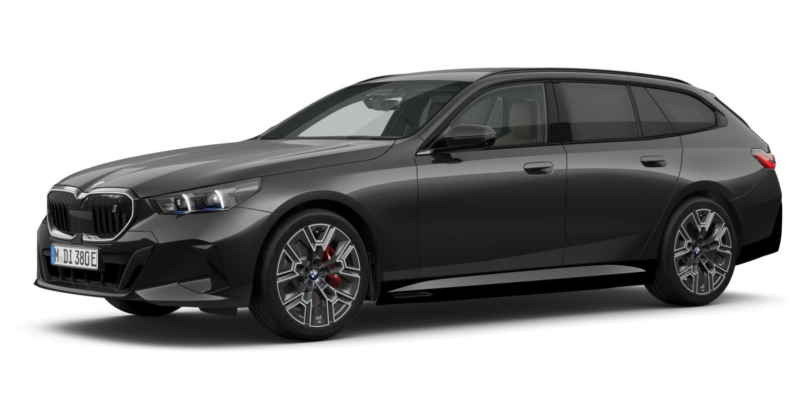 BMW i5 xDrive40 Touring in Grau von vorne BMW i5 xDrive40 Touring in Grau von vorne
