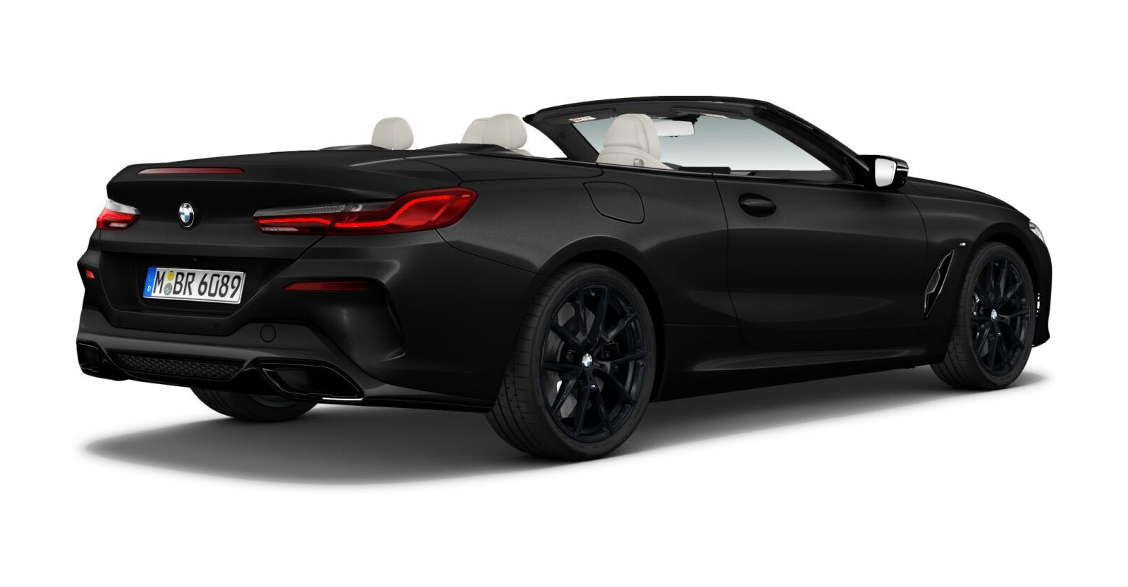 BMW BMW 8er in Schwarz von hinten BMW BMW 8er in Schwarz von hinten