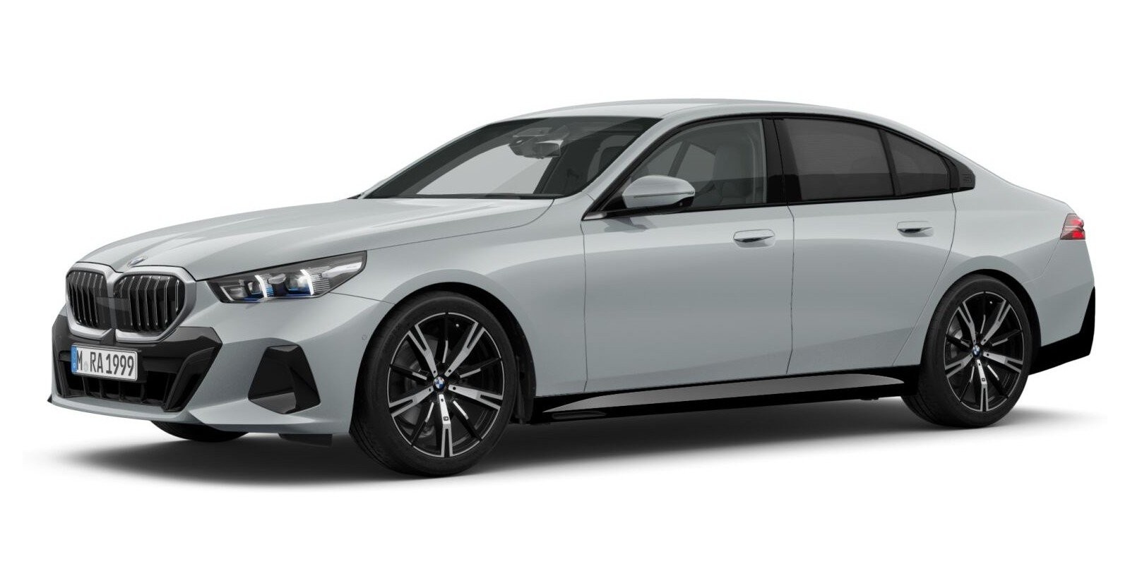 BMW 520d xDrive Limousine in Grau von vorne