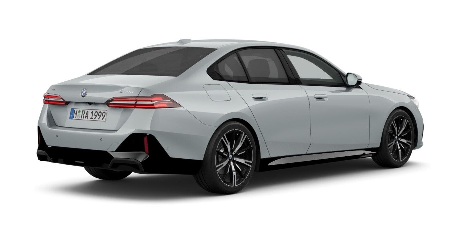 BMW BMW 5er in Grau von hinten BMW BMW 5er in Grau von hinten