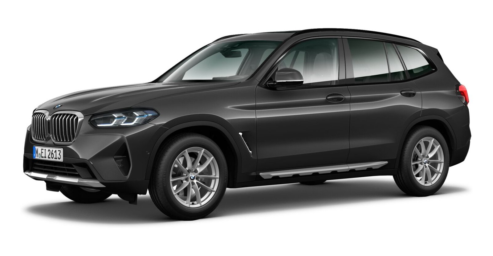 BMW X3 xDrive 30d in Grau von vorne