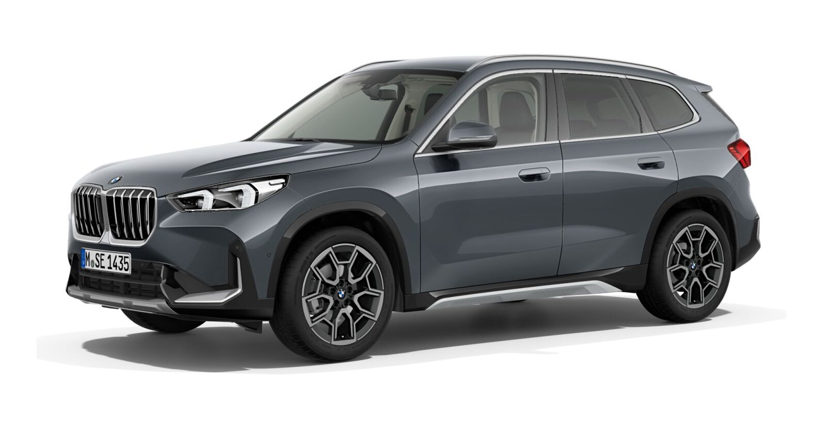 BMW X1 sDrive20i in Grau von vorne BMW X1 sDrive20i in Grau von vorne