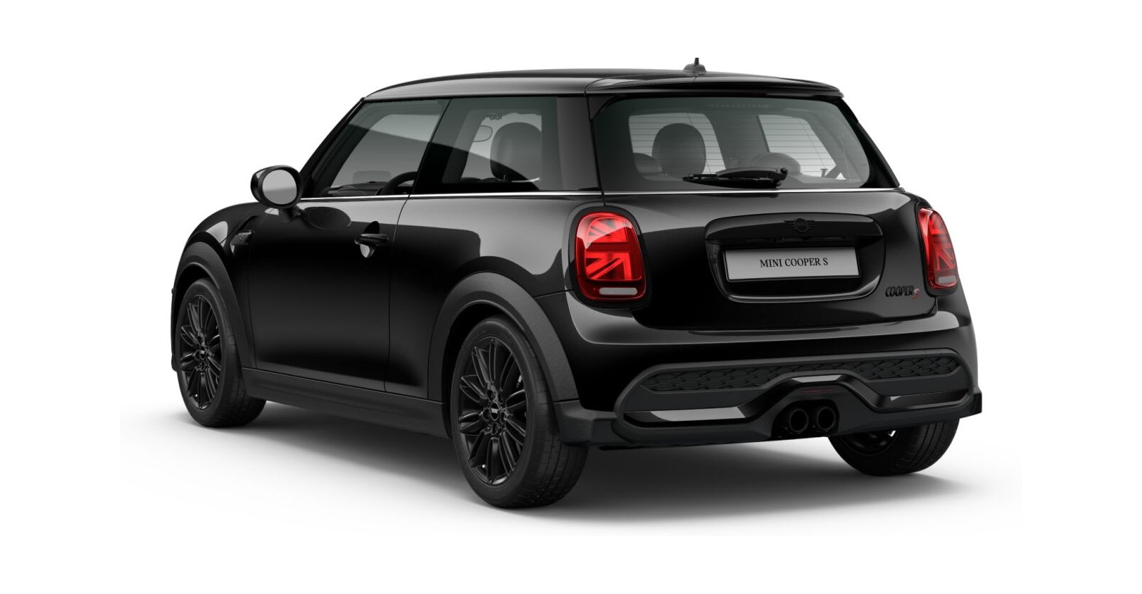 MINI MINI 3-Türer in Schwarz von hinten MINI MINI 3-Türer in Schwarz von hinten