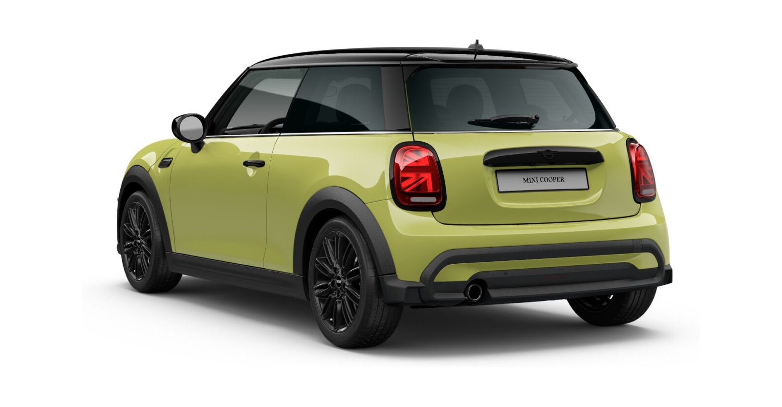 MINI MINI 3-Türer in Gelb von hinten MINI MINI 3-Türer in Gelb von hinten