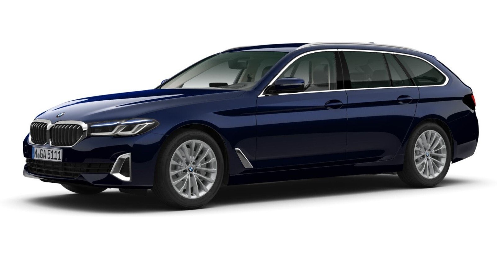 BMW BMW 5er in Blau von vorne BMW BMW 5er in Blau von vorne