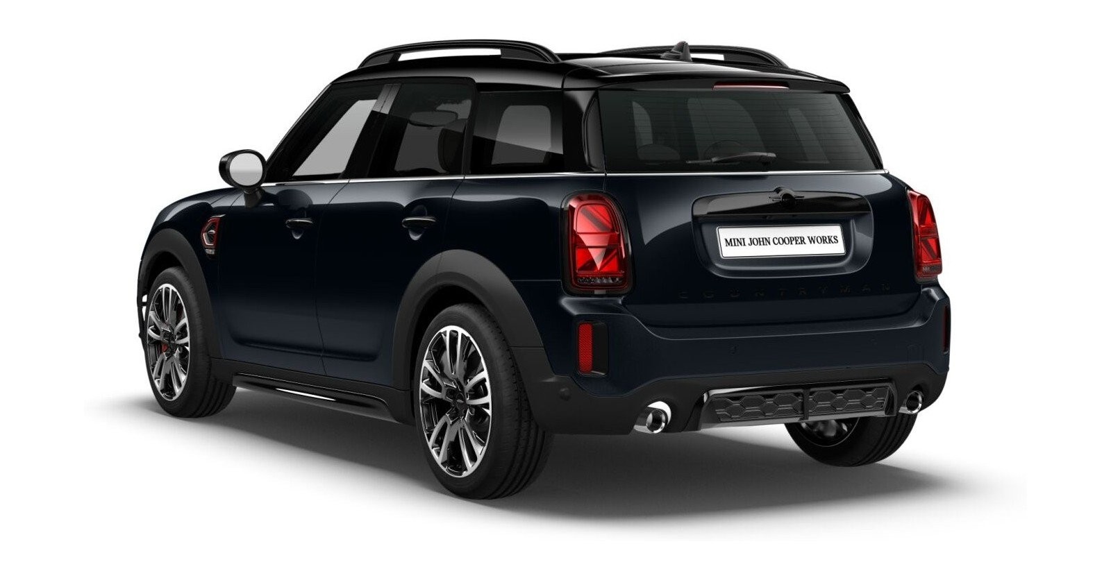 MINI MINI Countryman in Schwarz von hinten