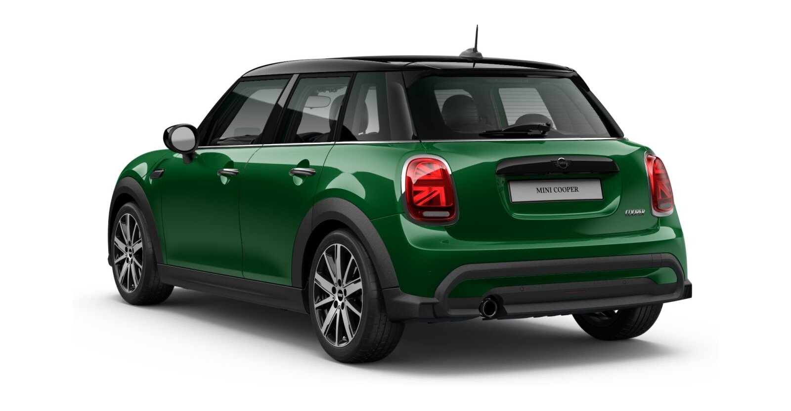 MINI MINI 5-Türer in Grün von hinten