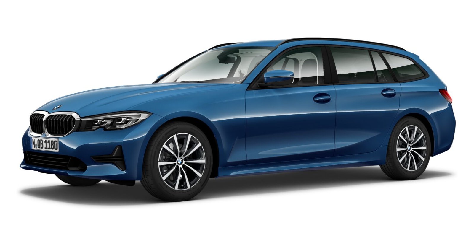 BMW BMW 3er in Blau von vorne BMW BMW 3er in Blau von vorne