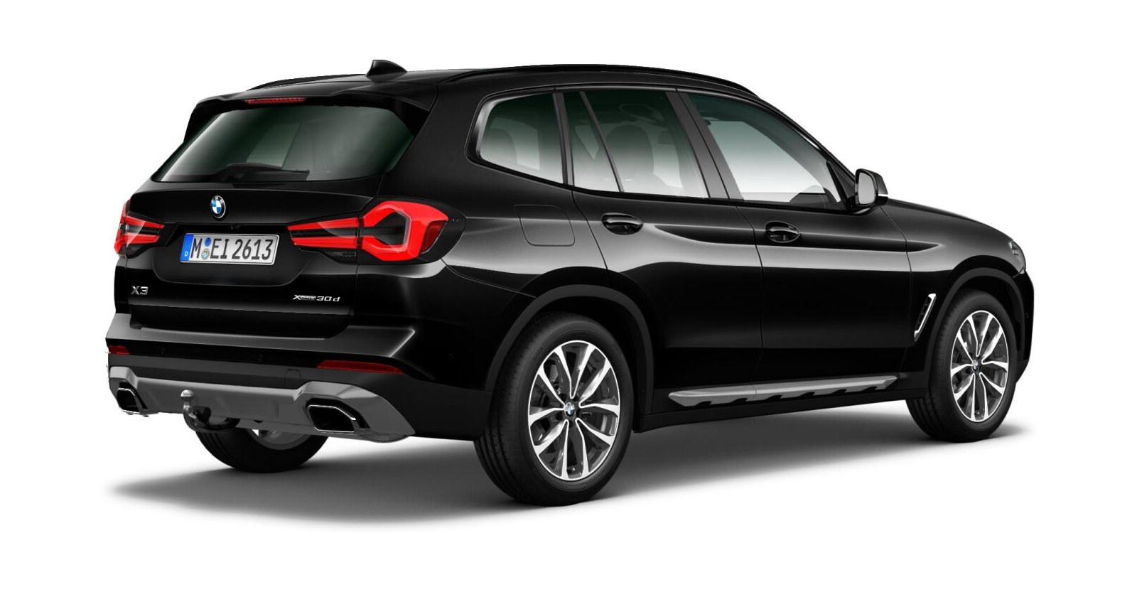 BMW BMW X in Schwarz von hinten BMW BMW X in Schwarz von hinten