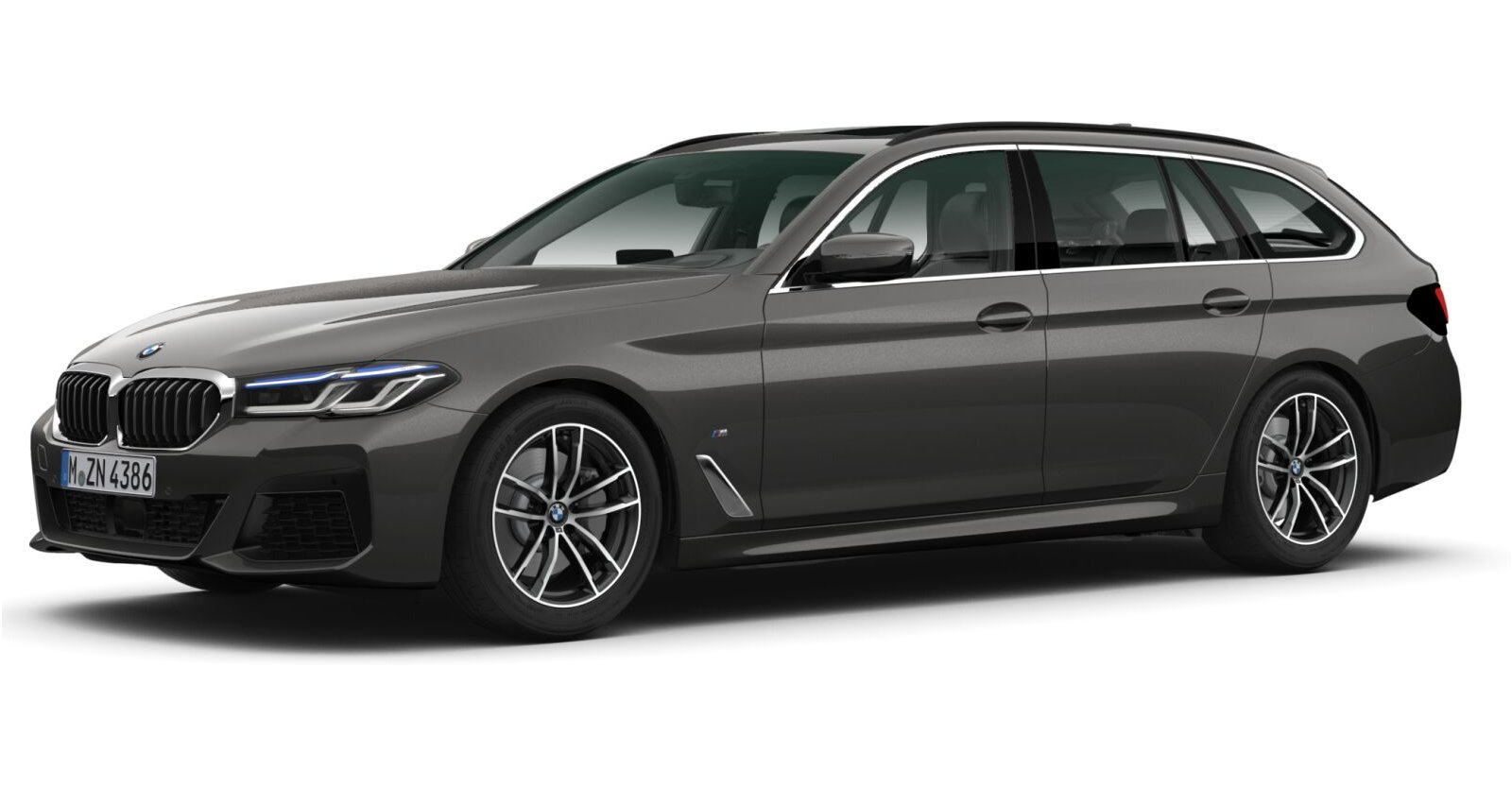 BMW 520d xDrive Touring in Grau von vorne