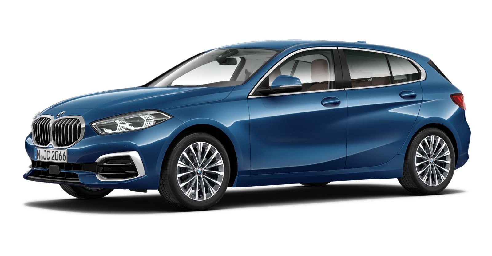 BMW BMW 1er in Blau von vorne BMW BMW 1er in Blau von vorne