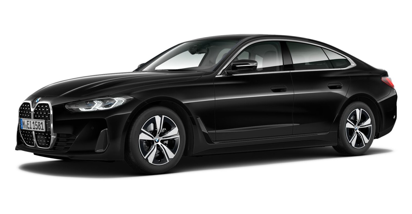 BMW BMW 4er in Schwarz von vorne BMW BMW 4er in Schwarz von vorne
