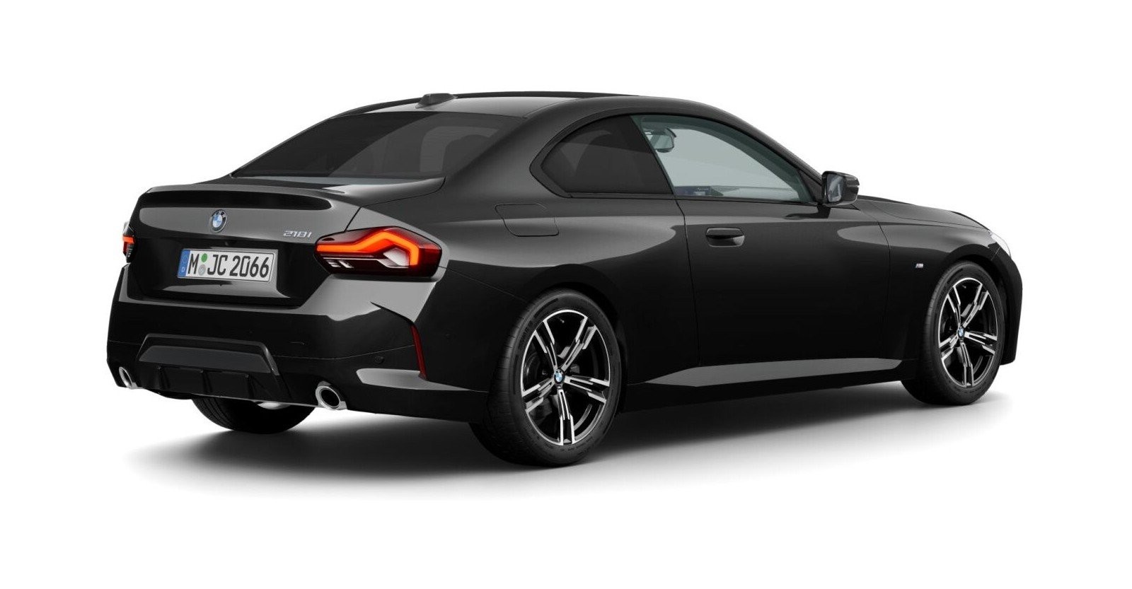 BMW BMW 2er in Schwarz von hinten BMW BMW 2er in Schwarz von hinten