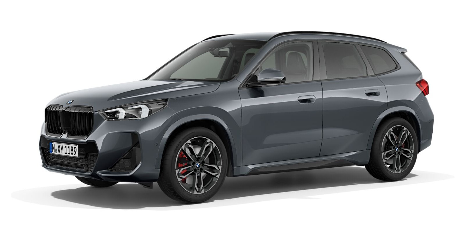 BMW X1 sDrive20i in Grau von vorne BMW X1 sDrive20i in Grau von vorne