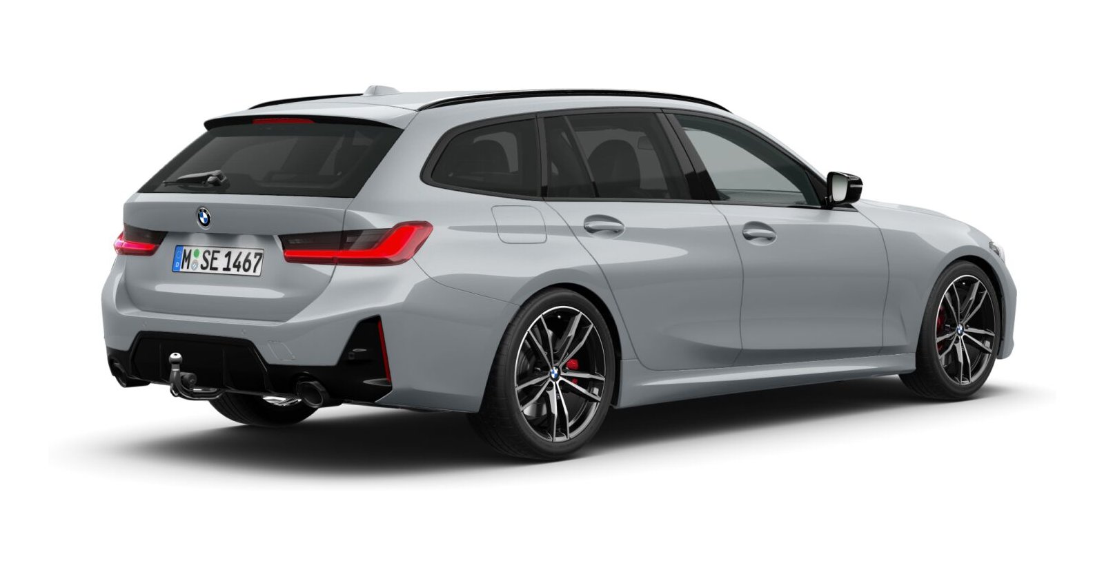BMW BMW 3er in Grau von hinten BMW BMW 3er in Grau von hinten