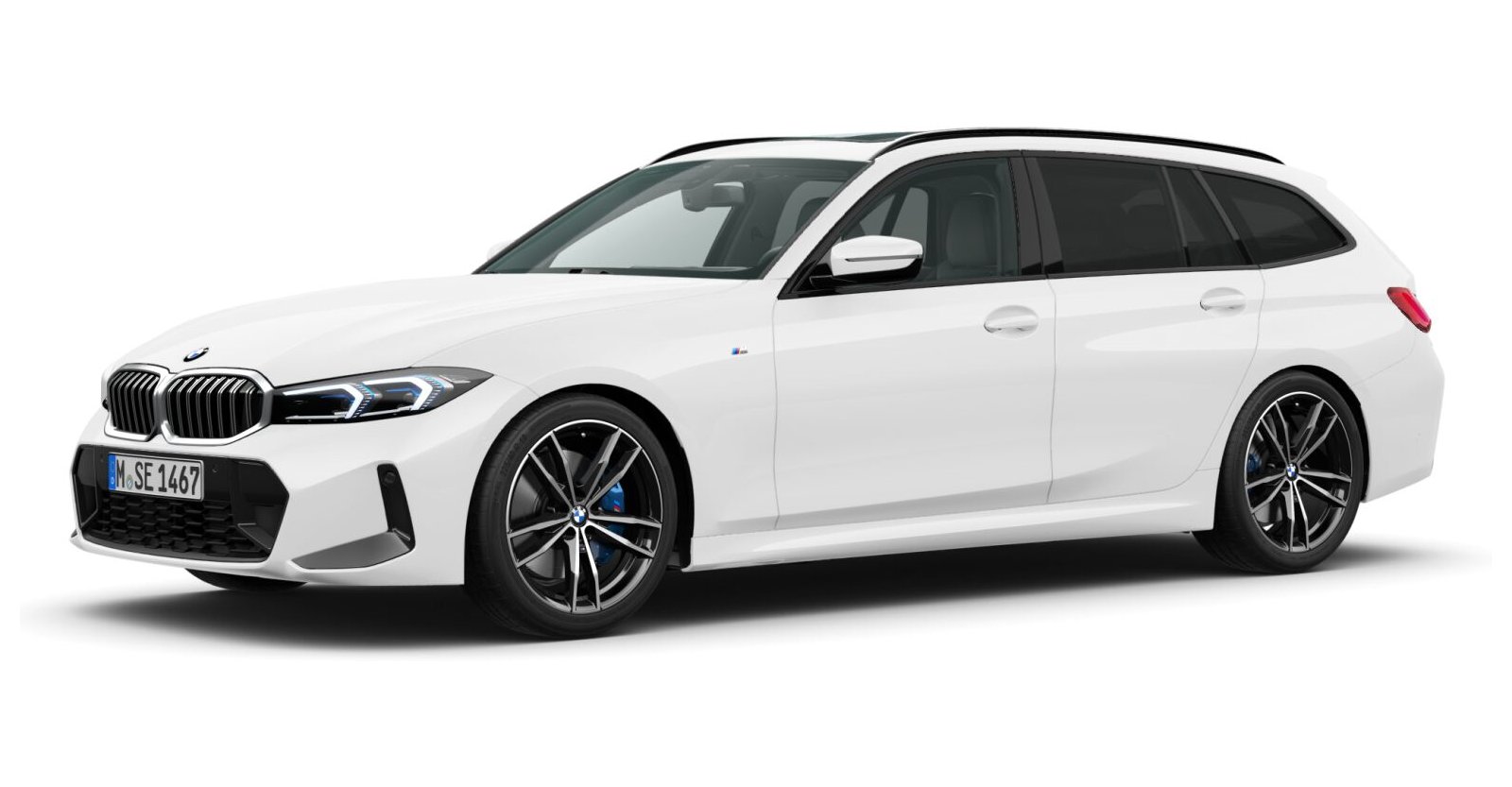 BMW BMW 3er in Weiß von vorne BMW BMW 3er in Weiß von vorne