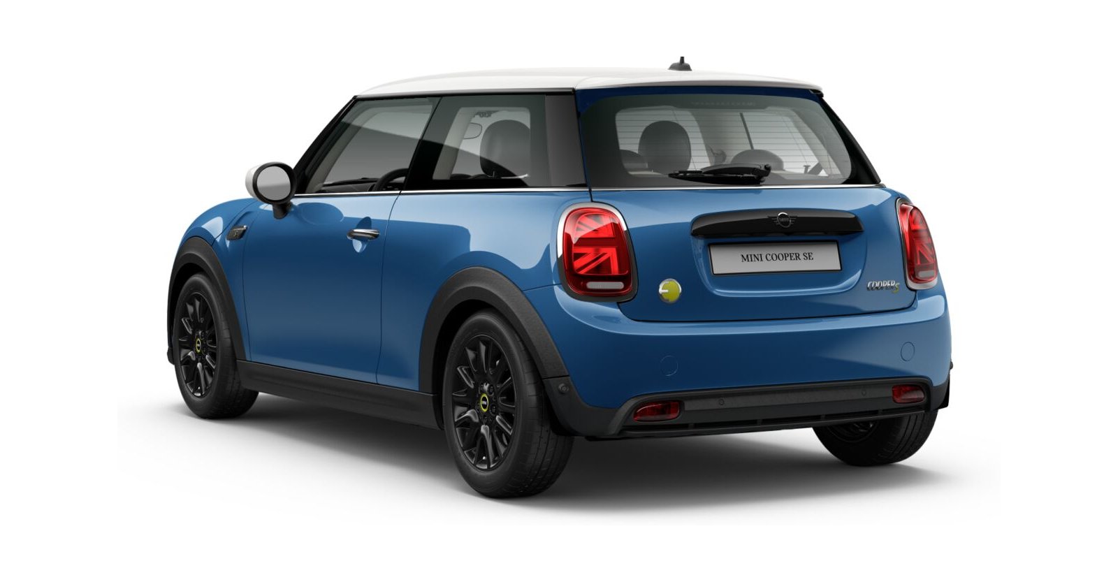 MINI MINI 3-Türer in Blau von hinten