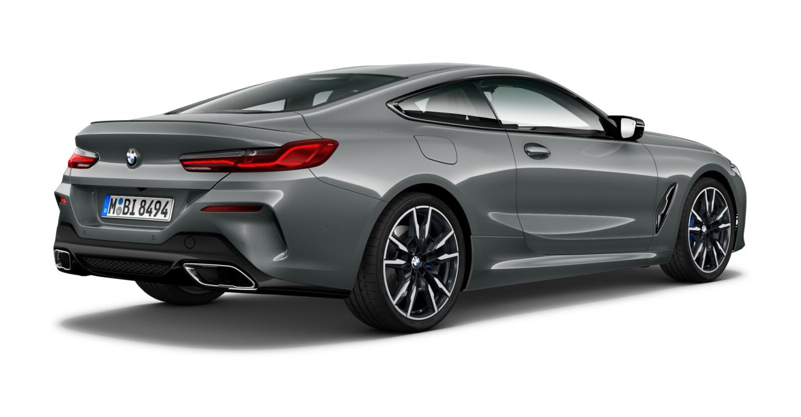 BMW BMW 8er in Grau von hinten BMW BMW 8er in Grau von hinten
