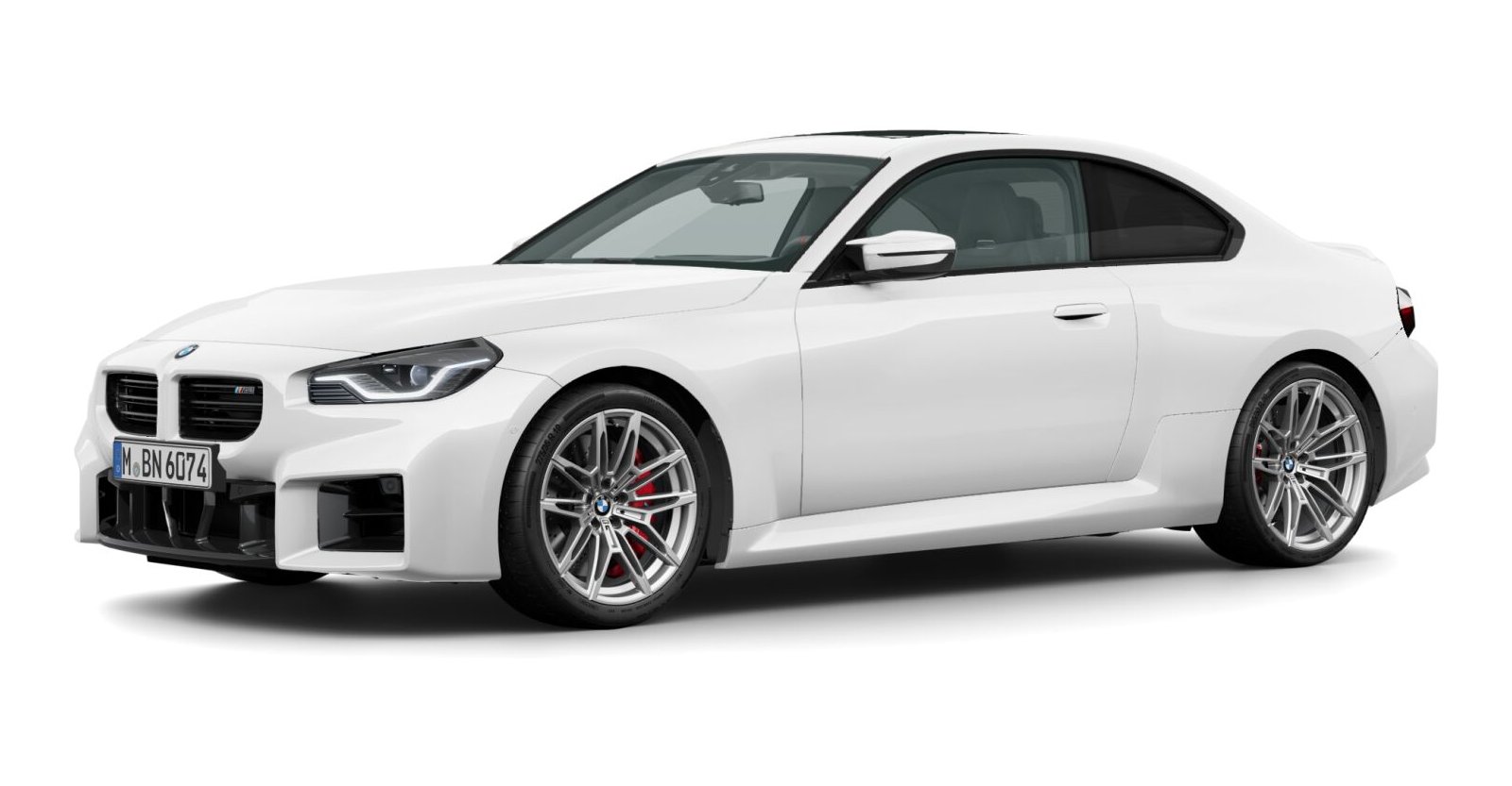 BMW M2 Coupe in Weiß von vorne