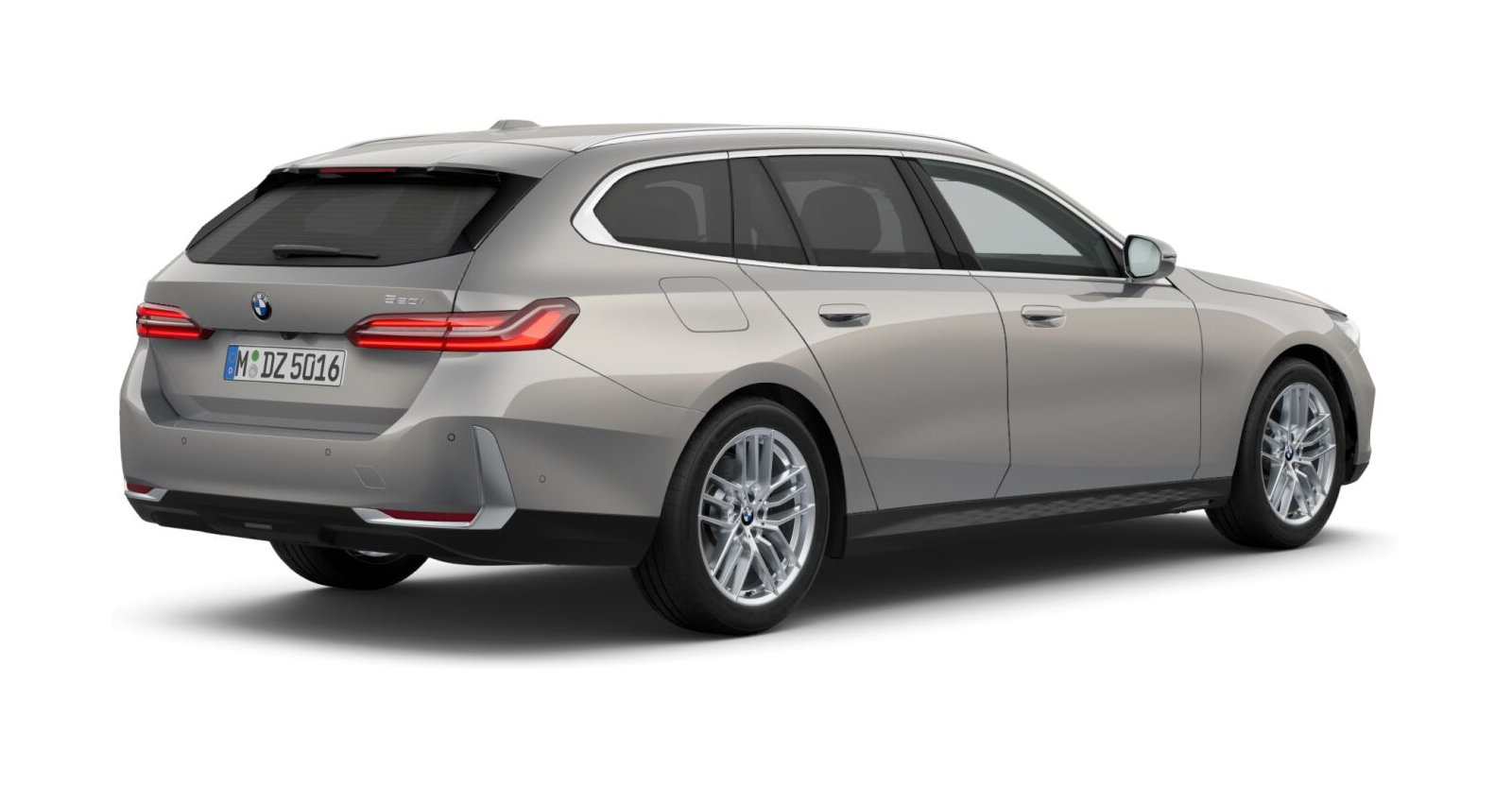 BMW BMW 5er in Grau von hinten