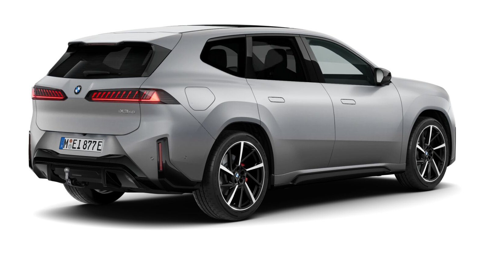 BMW BMW I in Silber von hinten