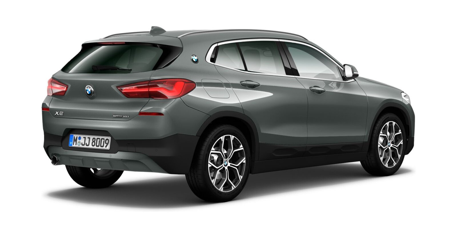 BMW BMW X in Grau von hinten BMW BMW X in Grau von hinten