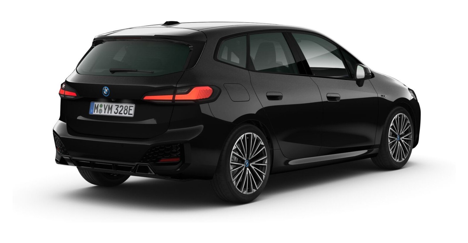 BMW BMW 2er in Schwarz von hinten