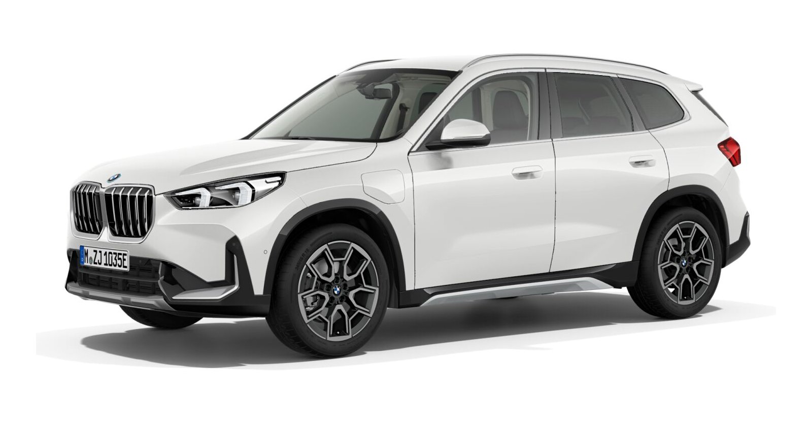 BMW X1 xDrive25e in Weiß von vorne BMW X1 xDrive25e in Weiß von vorne