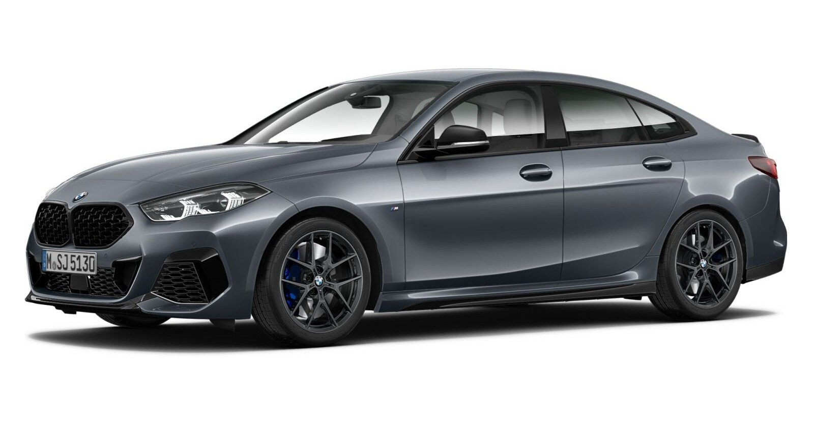 BMW M235i xDrive Gran Coupé in Grau von vorne BMW M235i xDrive Gran Coupé in Grau von vorne