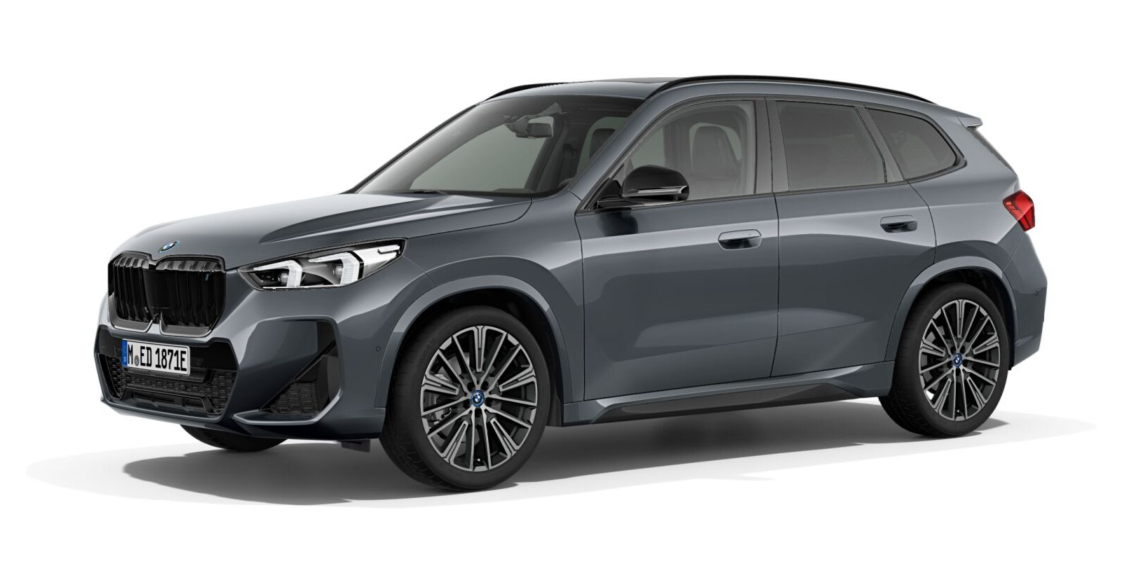 BMW iX1 xDrive30 in Grau von vorne