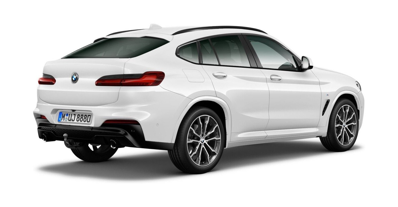 BMW BMW X in Weiß von hinten BMW BMW X in Weiß von hinten
