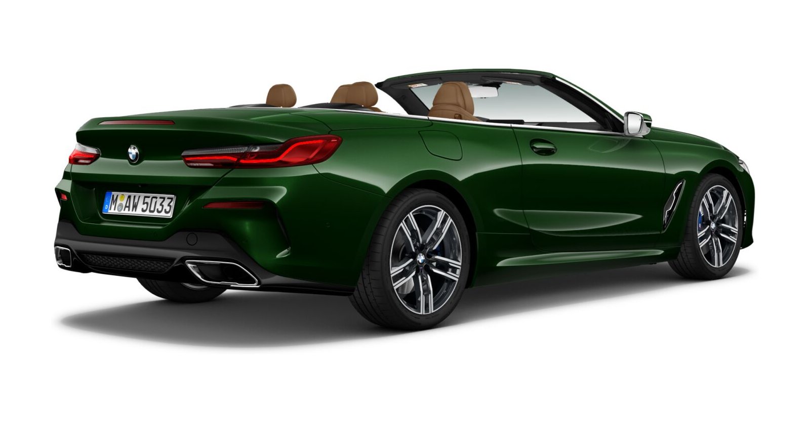BMW BMW 8er in Grün von hinten BMW BMW 8er in Grün von hinten