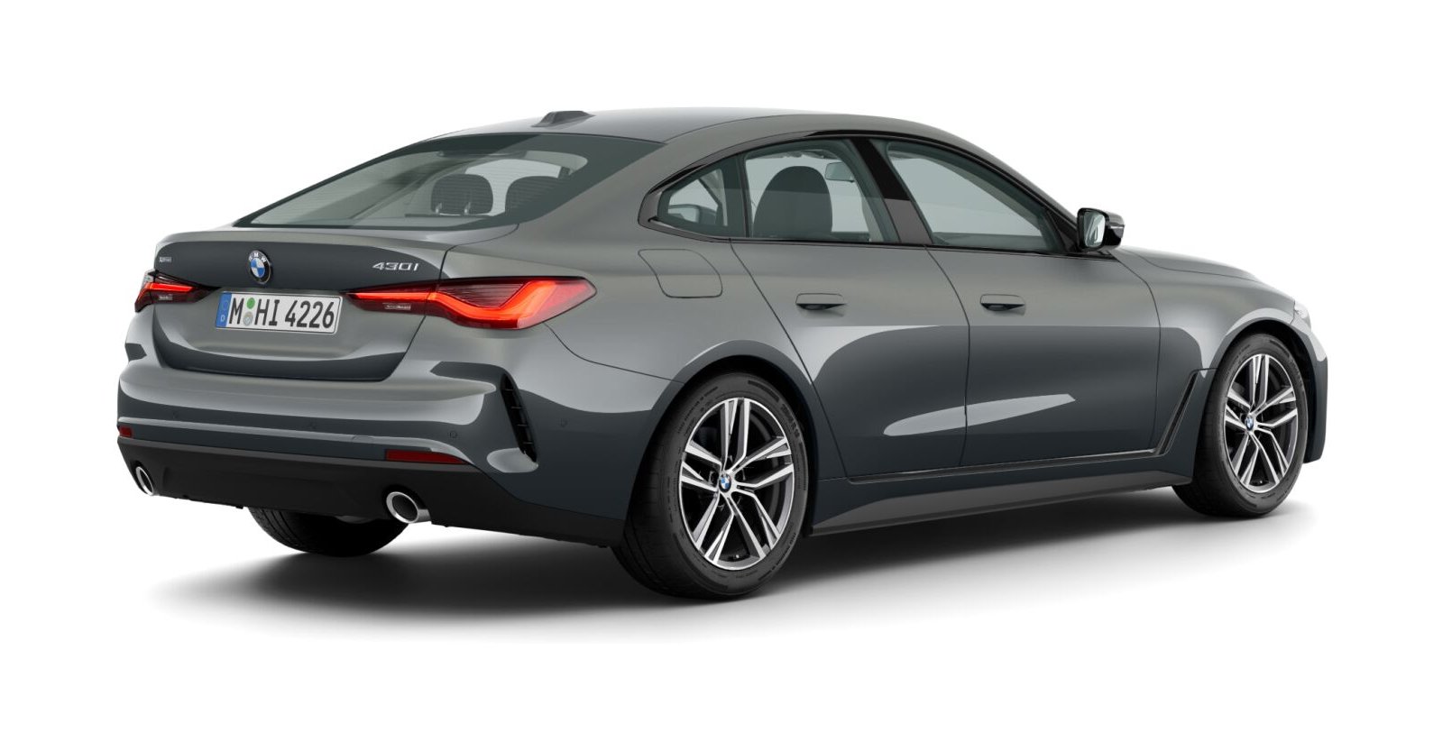 BMW BMW 4er in Grau von hinten BMW BMW 4er in Grau von hinten