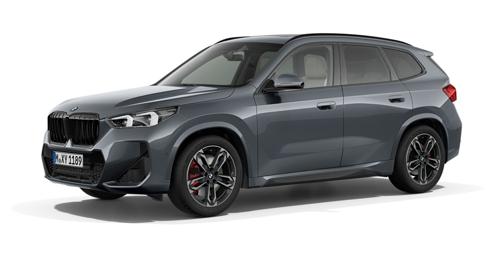 BMW X1 sDrive20i in Grau von vorne BMW X1 sDrive20i in Grau von vorne
