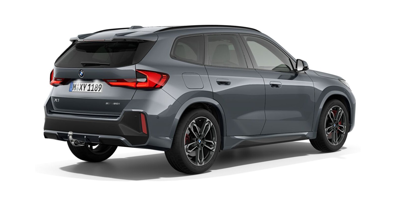BMW BMW X in Grau von hinten