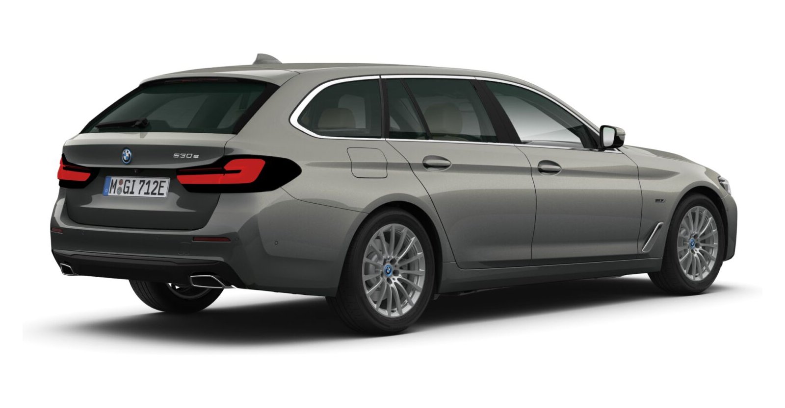BMW BMW 5er in Grau von hinten BMW BMW 5er in Grau von hinten