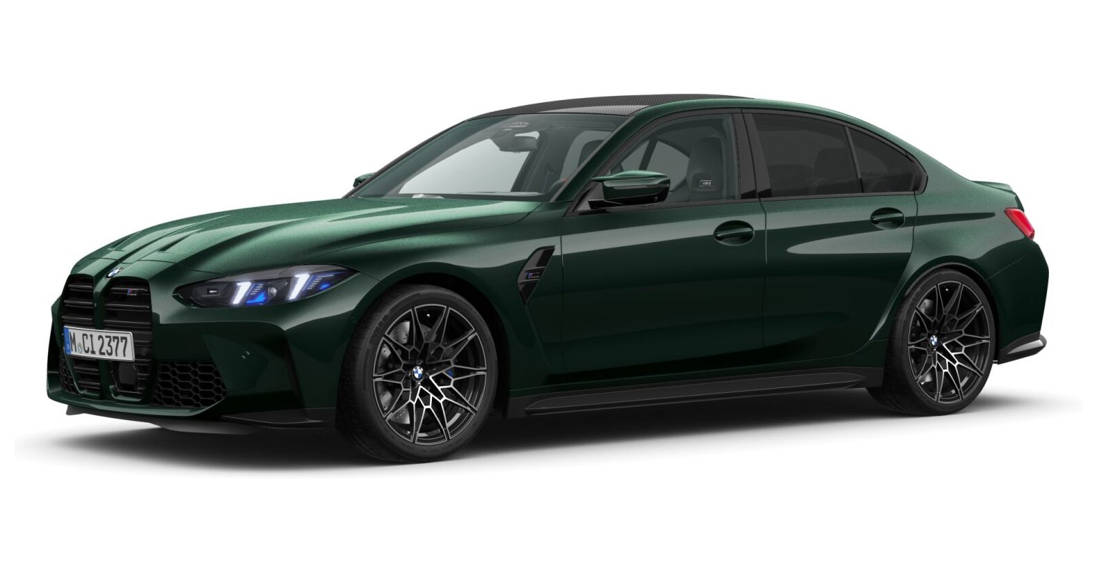 BMW M3 Competition Limousine mit M xDrive in Individual von vorne BMW M3 Competition Limousine mit M xDrive in Individual von vorne