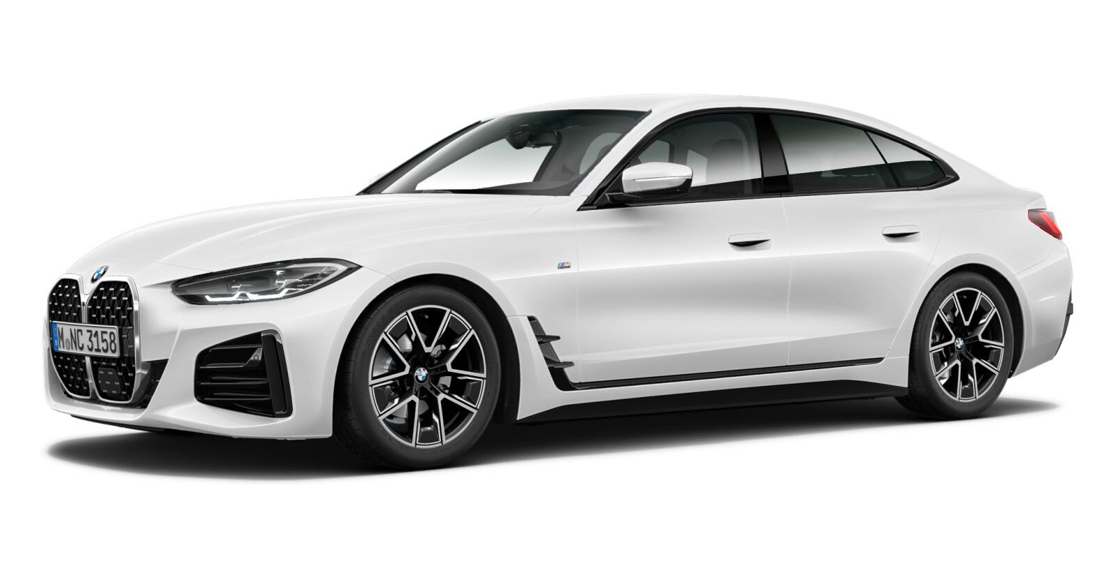 BMW BMW 4er in Weiß von vorne BMW BMW 4er in Weiß von vorne