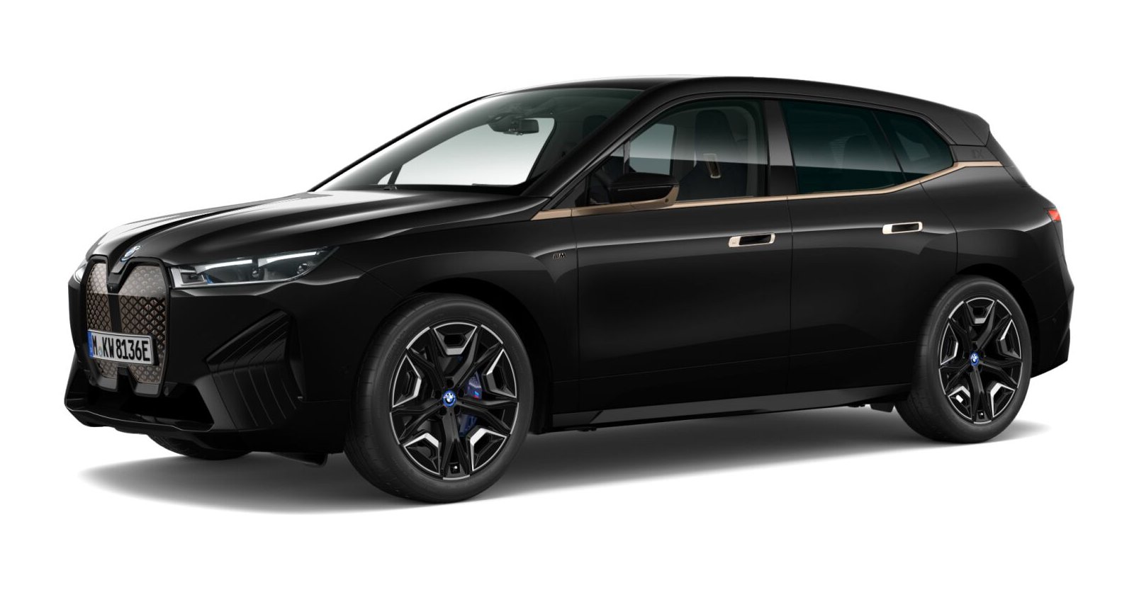 BMW BMW I in Schwarz von vorne BMW BMW I in Schwarz von vorne