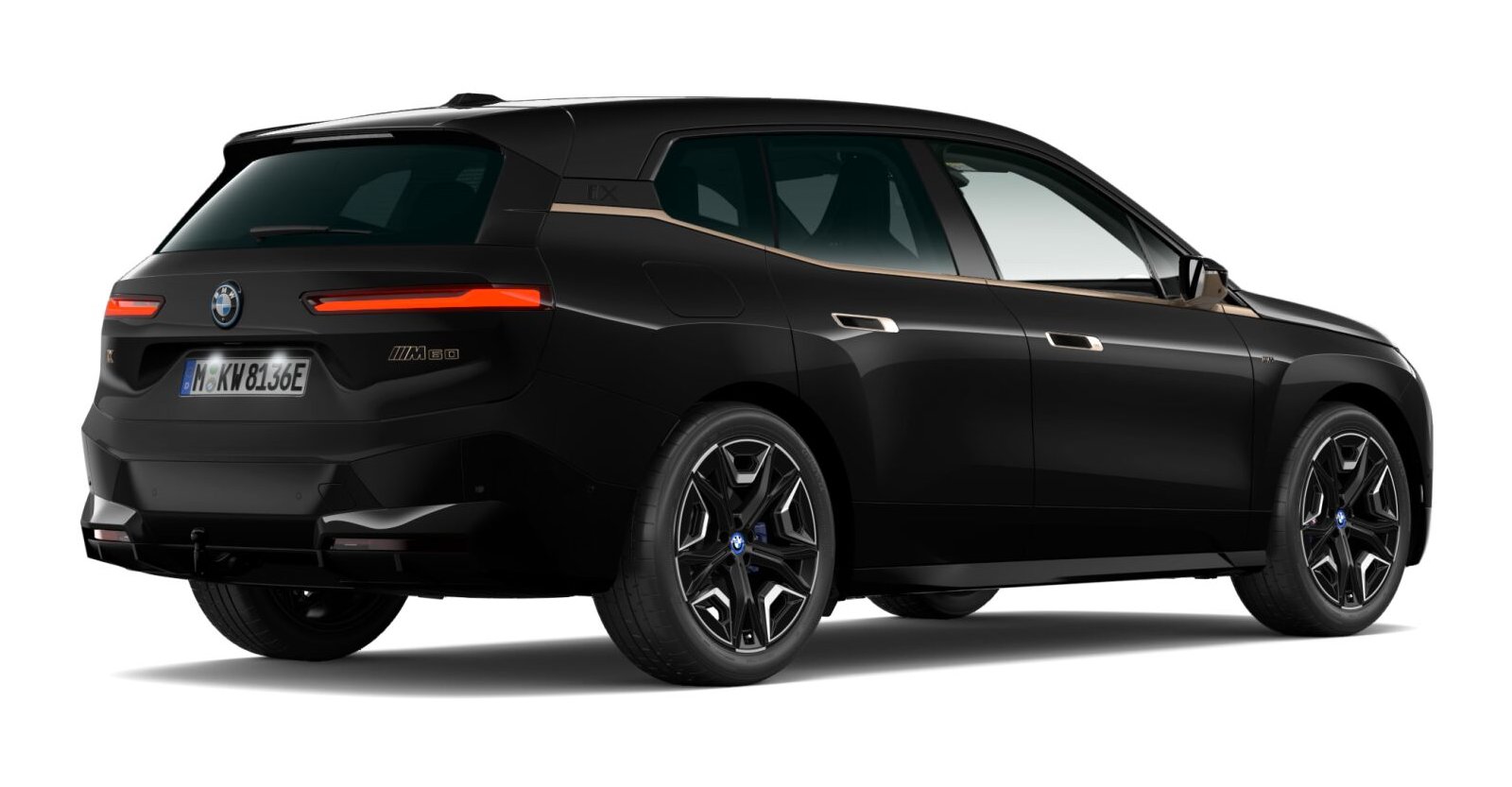 BMW BMW I in Schwarz von hinten BMW BMW I in Schwarz von hinten