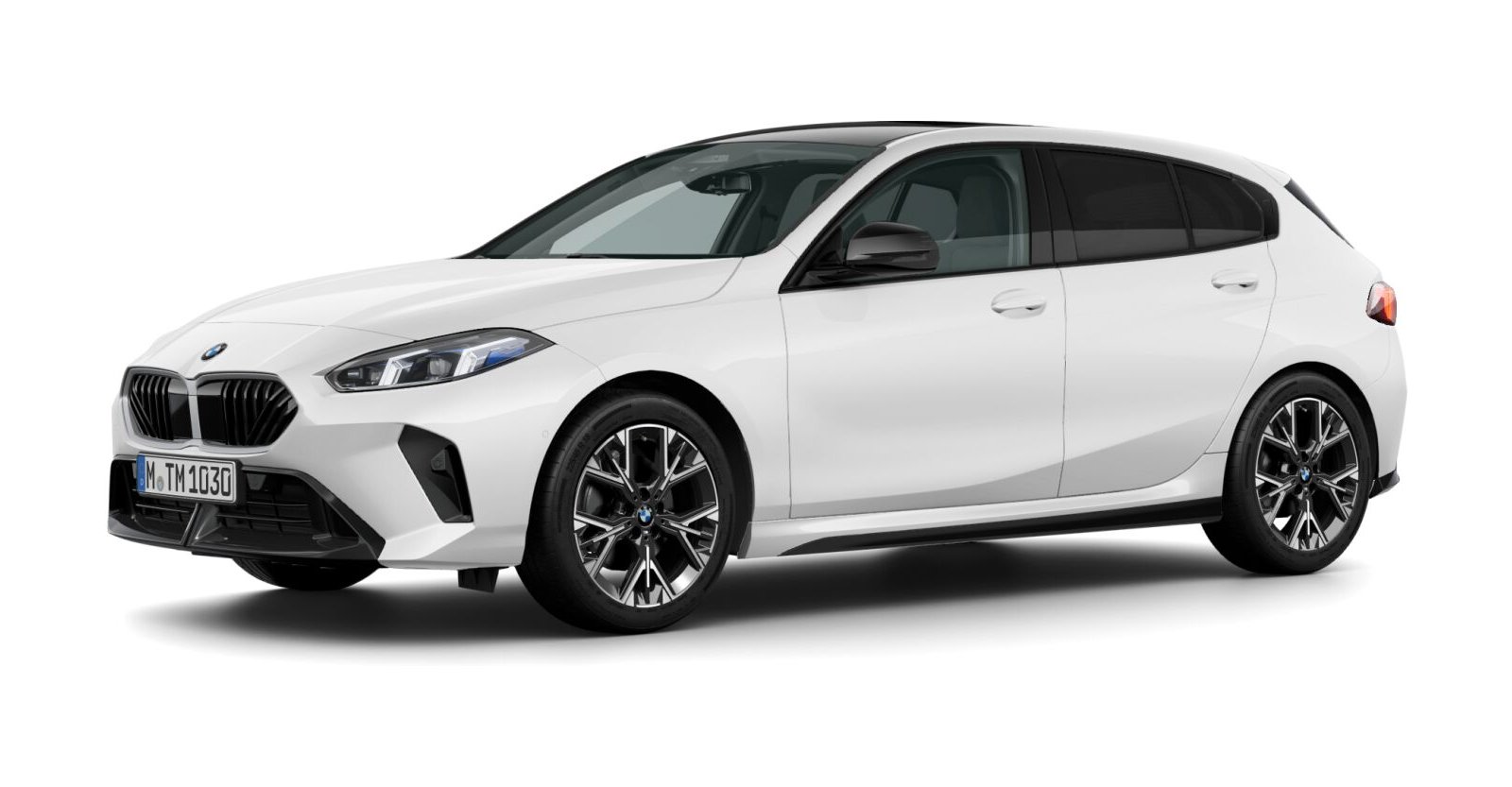 BMW 120 in Weiß von vorne
