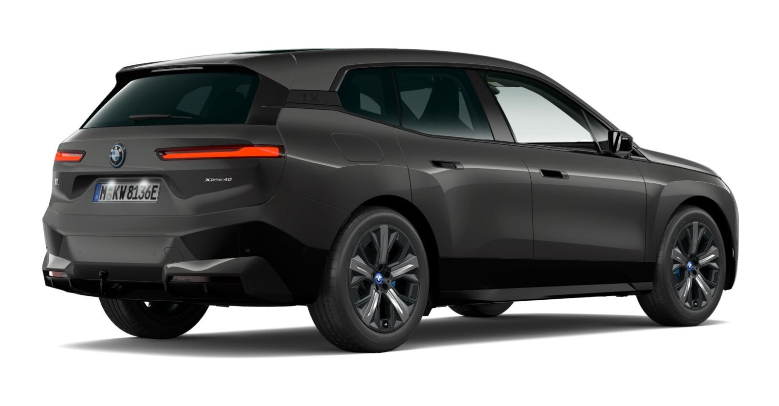 BMW BMW I in Grau von hinten BMW BMW I in Grau von hinten