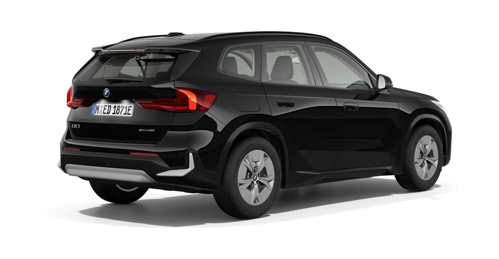 BMW BMW I in Schwarz von hinten BMW BMW I in Schwarz von hinten