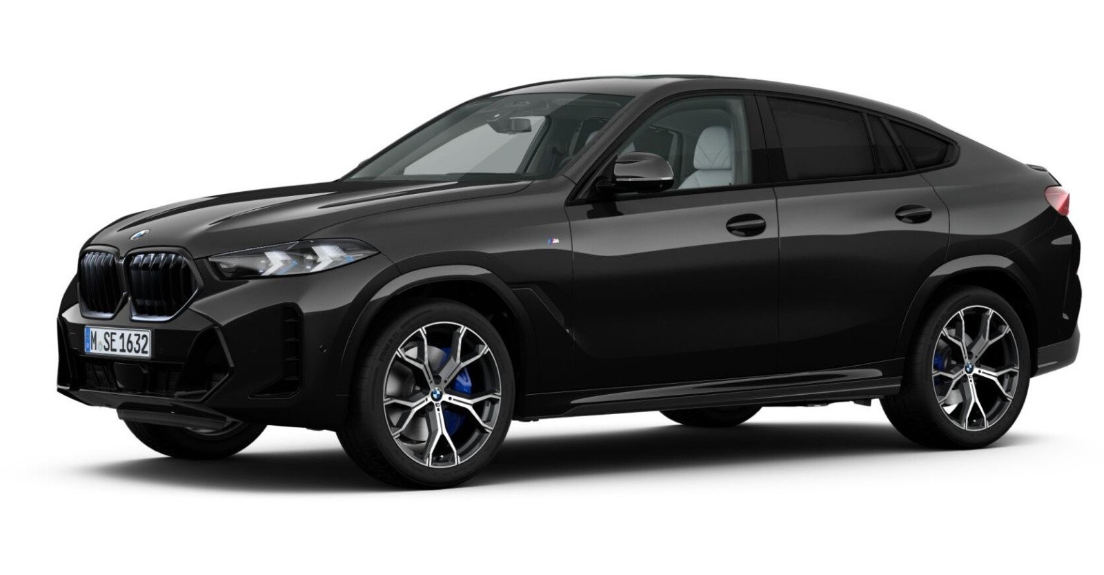 BMW X6 xDrive30d M Sport in Schwarz von vorne BMW X6 xDrive30d M Sport in Schwarz von vorne