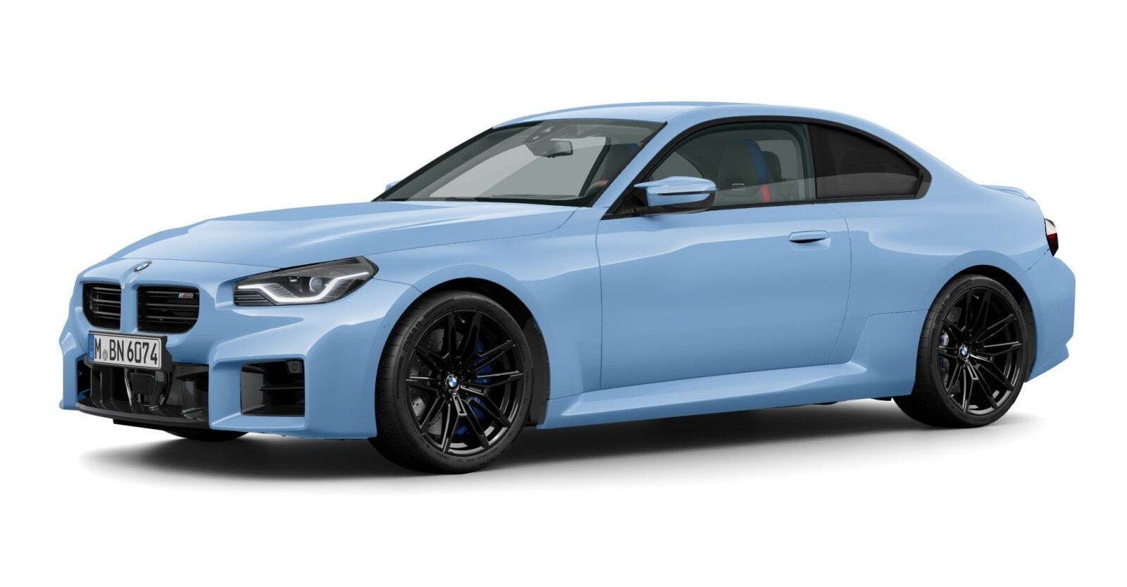 BMW M2 Coupé in Blau von vorne