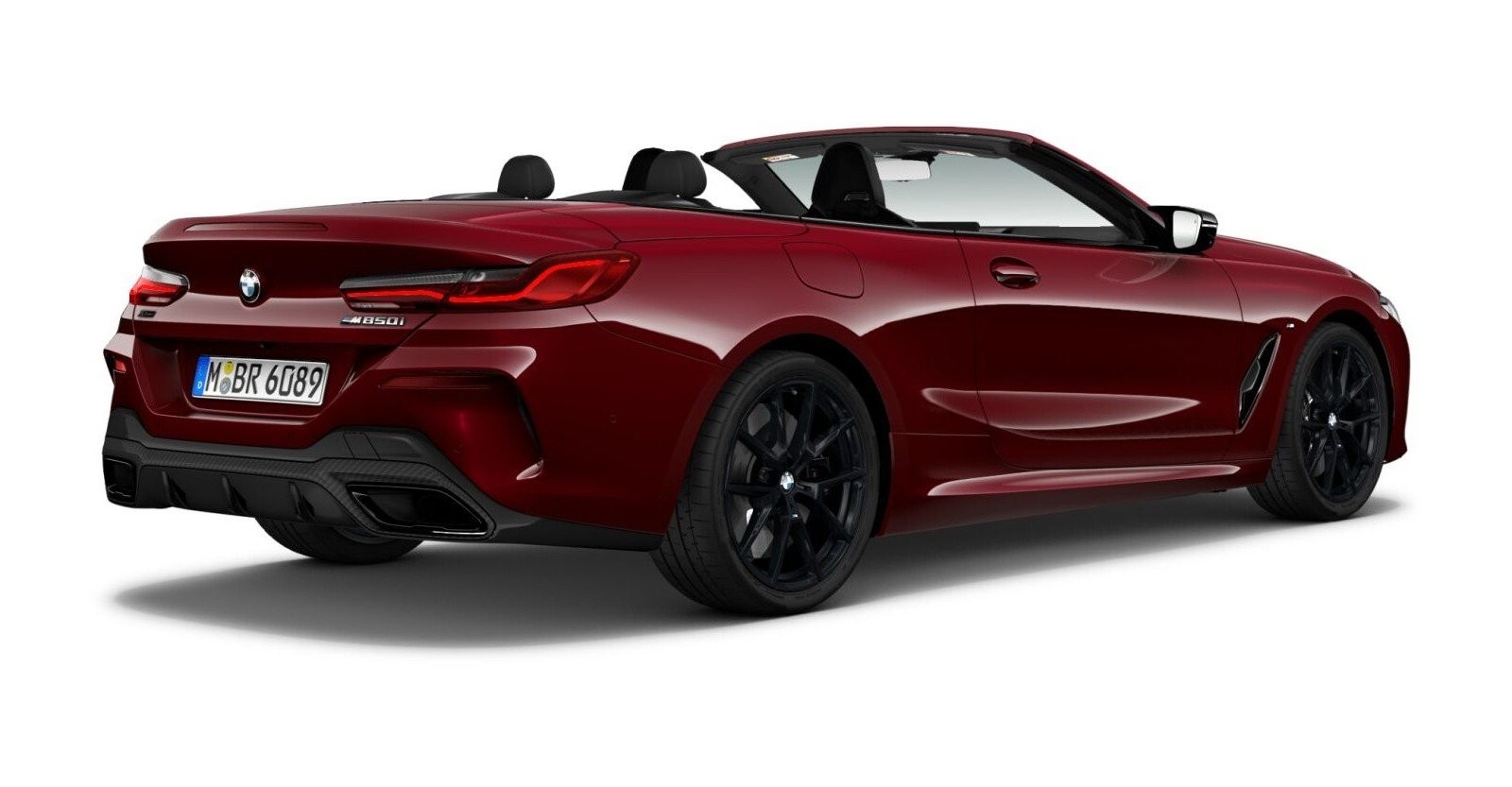 BMW BMW 8er in Rot von hinten BMW BMW 8er in Rot von hinten